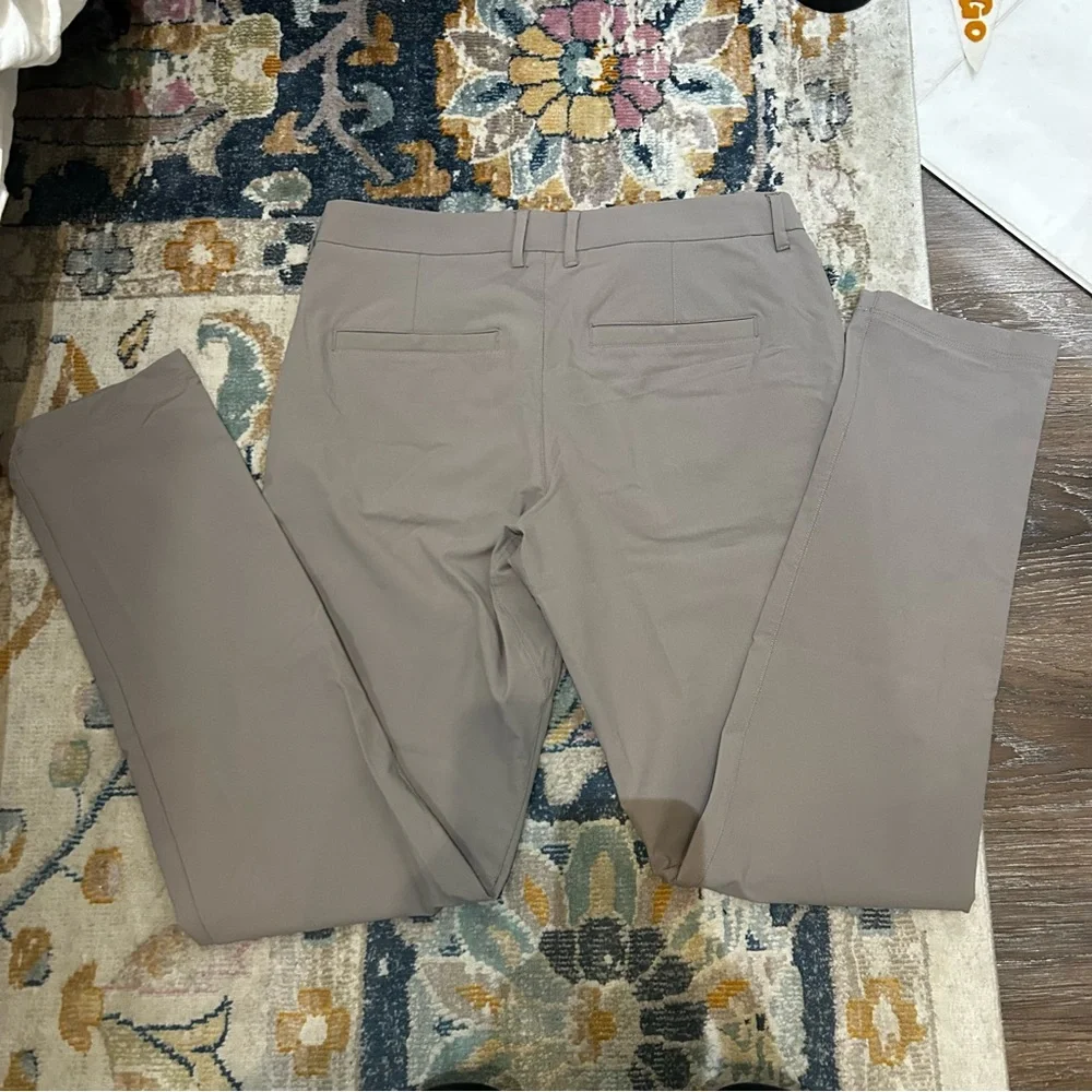 CRZ Yoga Pants Mens Size 33 Brown Casual Chino Active Stretch  - 32” - Picture 3 of 6